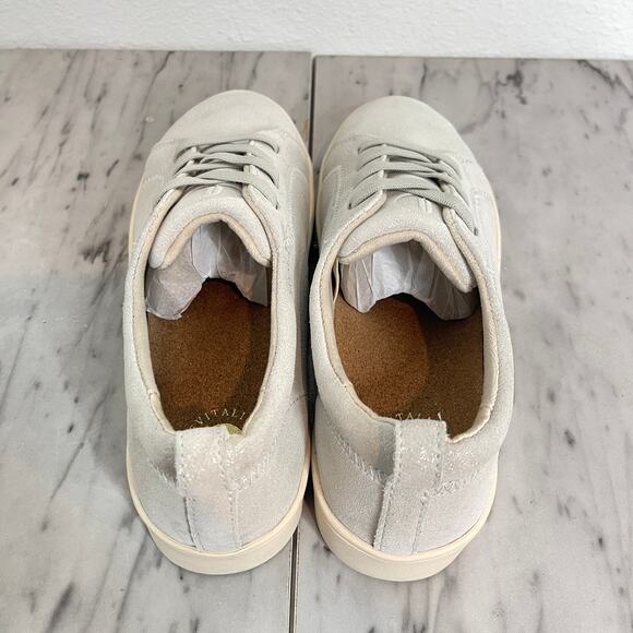 Revitalign Malibu Misty Oatmeal Shimmer Sneakers Women’s 9.5D Orthopedic Shoes - Picture 6 of 10